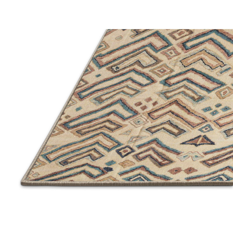 Abstract Indoor Rug, Rectangle 7' x 9'