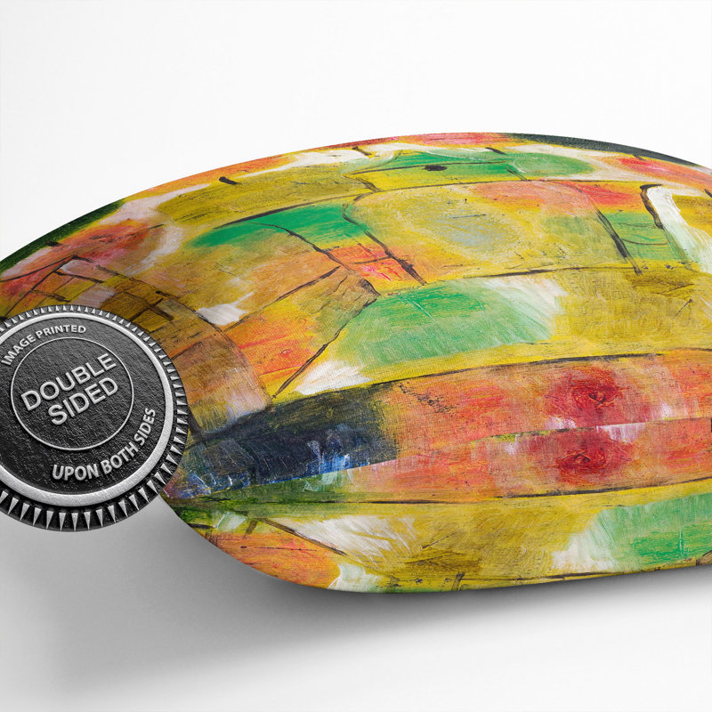 Tree and Architecture Scatter Cushion with Filling, 40cm H x 40cm W x 15cm D