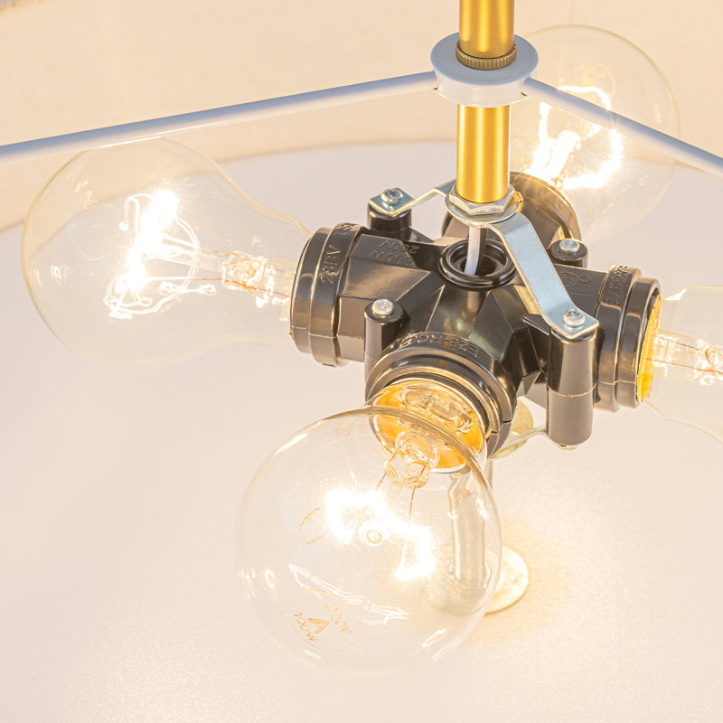 Luminaire suspendu tambour 4 lumières