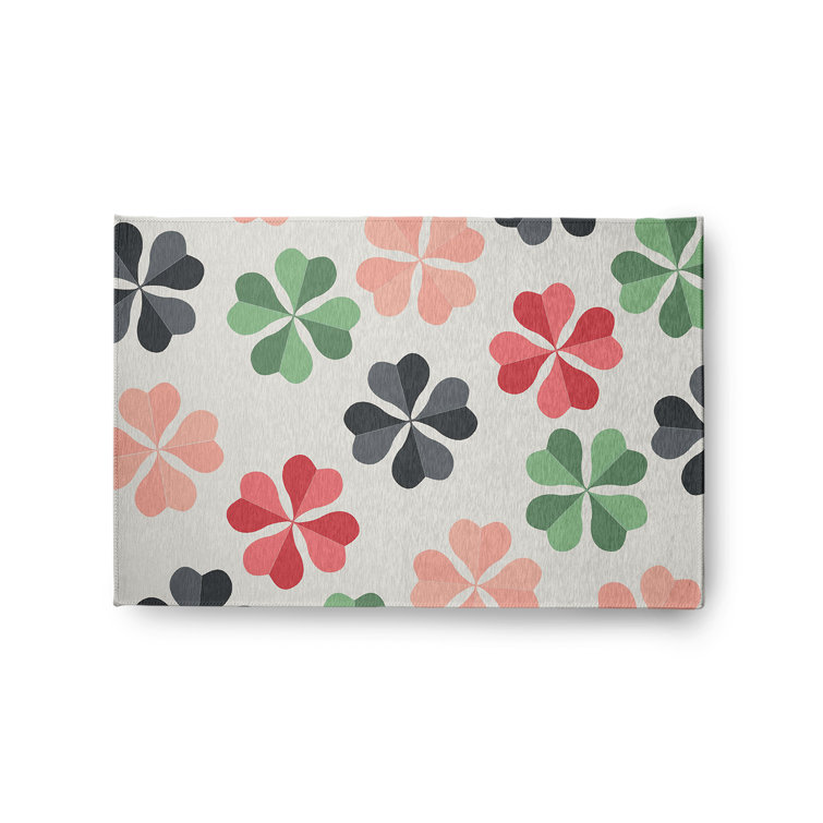 Chenille Floral Indoor Rug