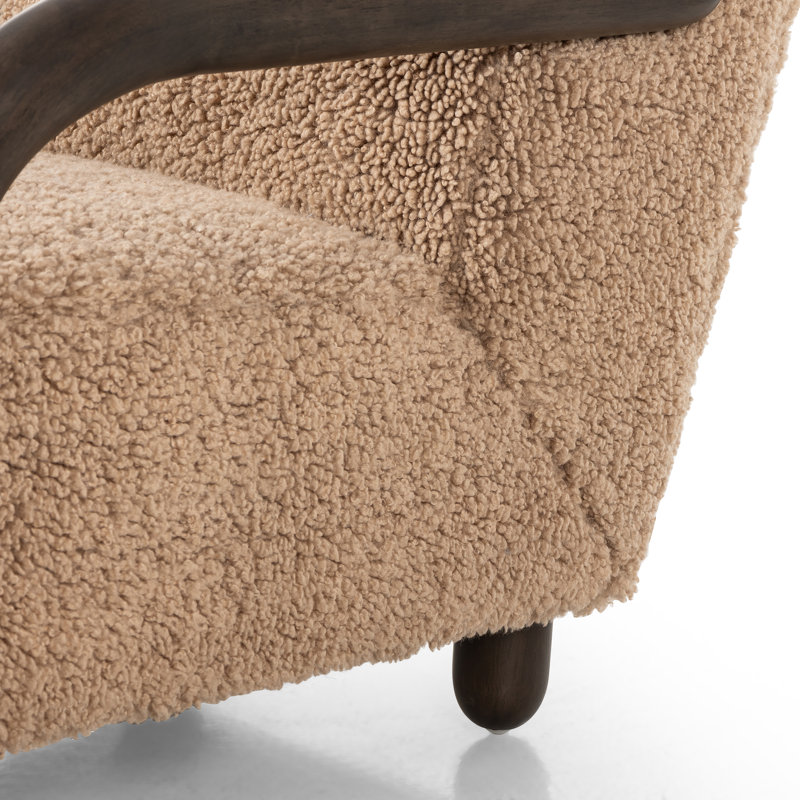 Aniston Chair, Andes Toast Polyester, Burnt Birch, Burnt Birch