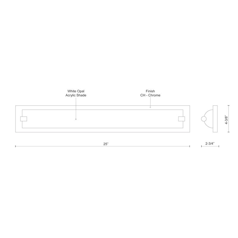 Charlotte 1 - Light LED Bath Bar