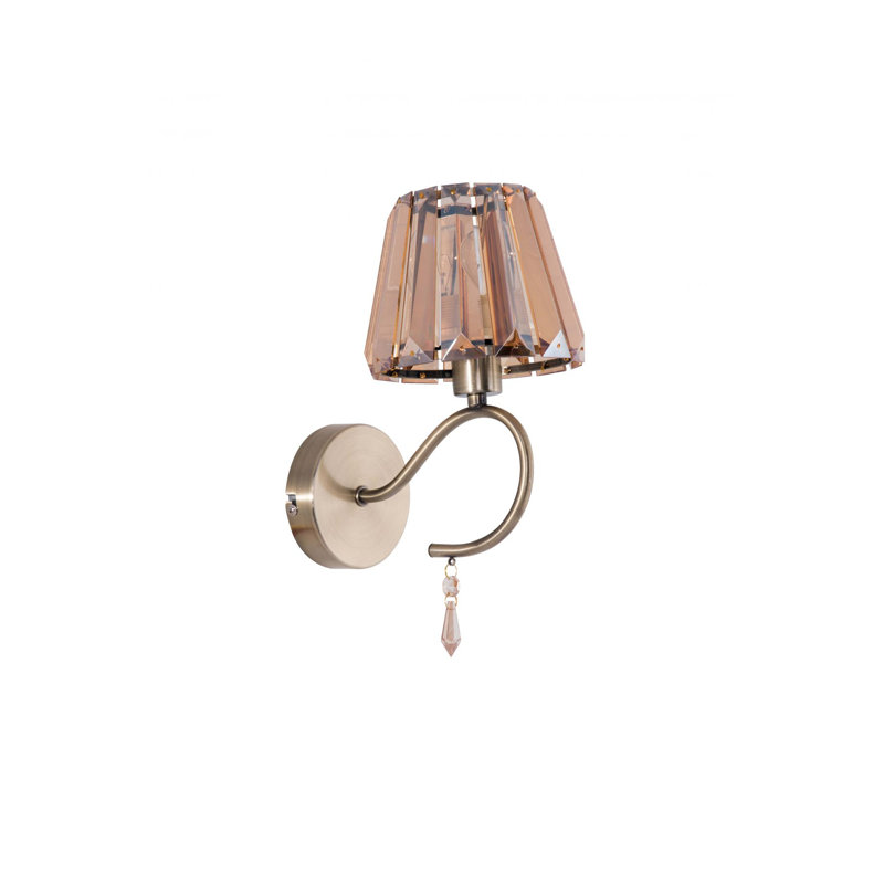 Bridges Armed Sconce, Antique Brass