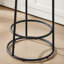 Tabouret de comptoir à dossier bas Kynsley-131132916