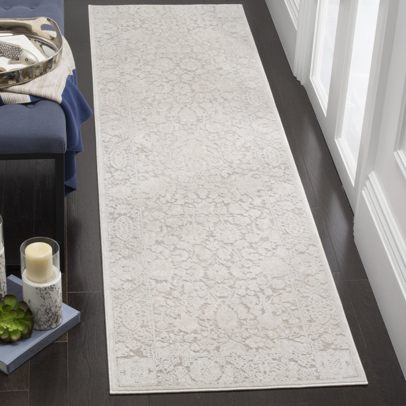 Calidia Power Loom Beige/Cream Rug, Runner 2'3" x 16'