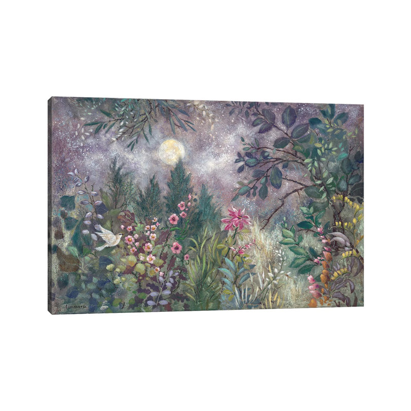 Moonflight by Lisa Marie Kindley - Wrapped Canvas Painting, 20.32 cm H x 30.48 cm W