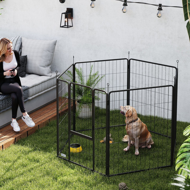 Steel Exercise Pen, 100cm H x 160cm W x 80cm D