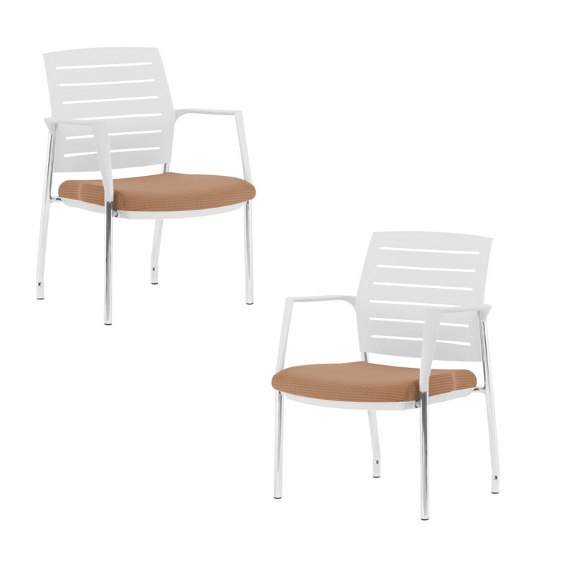 Chaise de salle d'attente empilable Naidus, Beige, Coulisses