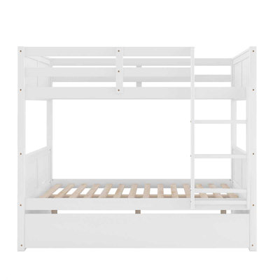 Haadi Full Over Full Bunk Bed with Twin Size Trundle Solid Wood Storage Bed -  Harriet Bee, 3BF97D4DB3C54F8FAAC7797EC709C24F