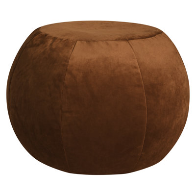 Naite Velvet Bean Bag Ottoman/Pouf