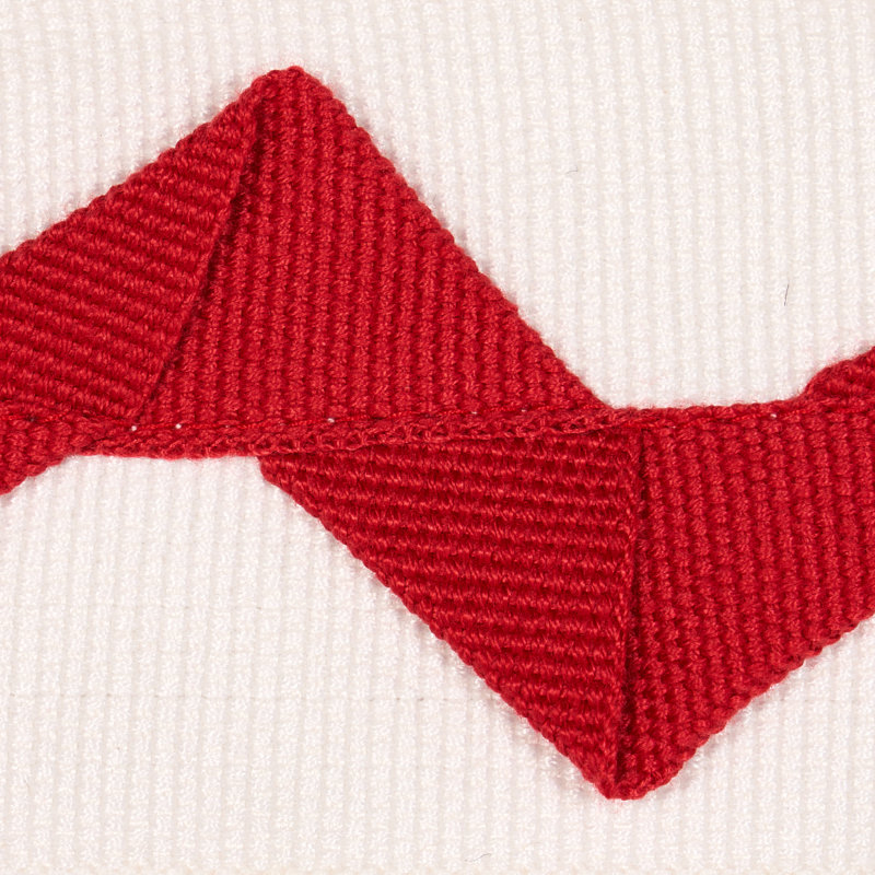 Schumacher x Mary McDonald Lazare Applique Tape, Red/Ivory