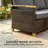Comfort Couch Sofa,Wicker Outdoor Sofa,Deep Seat Sofa