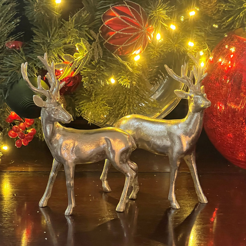 Figurines de renne rustique, 8,75 pouces