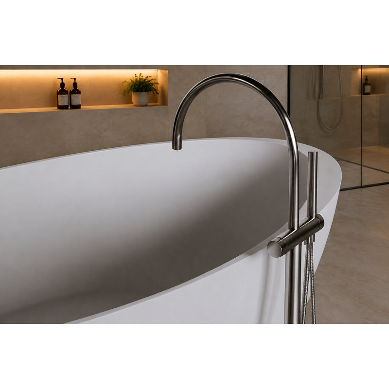 74.8'' L Soaking Bathtub, White