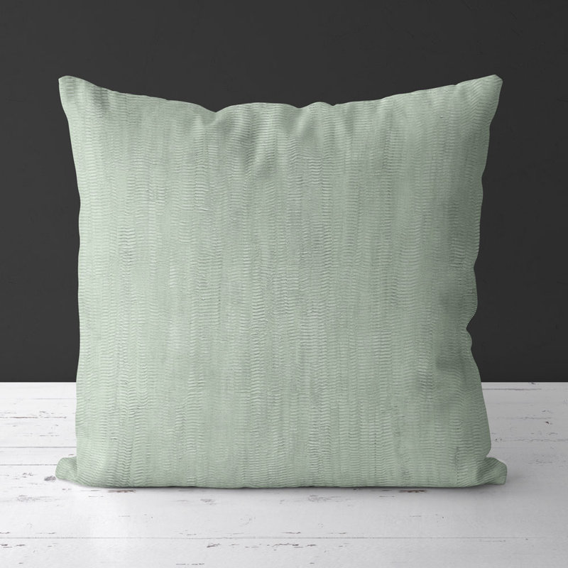 Housse de coussin carré et insert, Eau verte