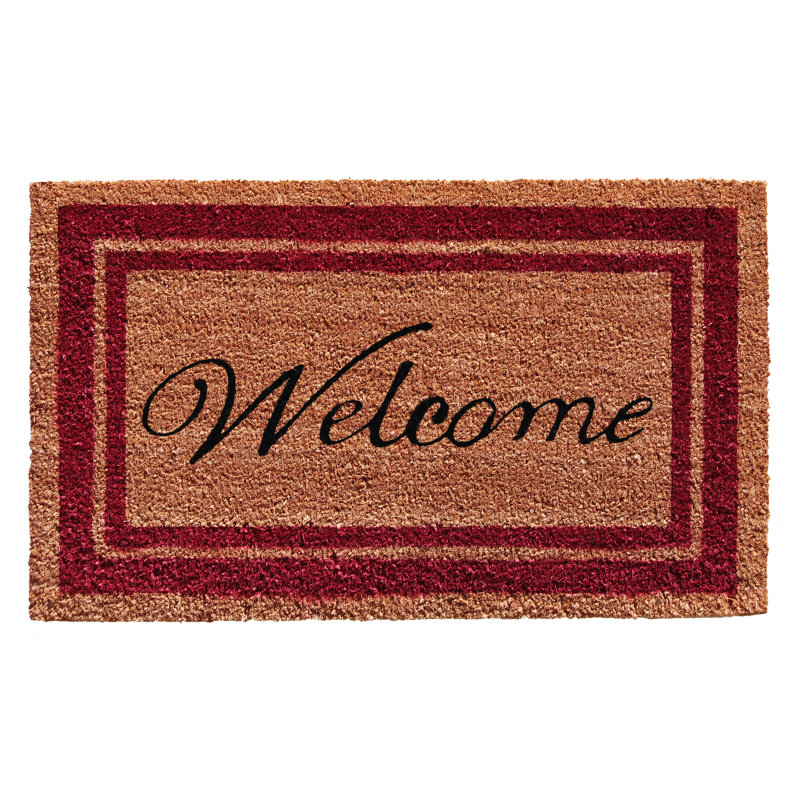 Stender Non-Slip Outdoor Doormat, Rectangle 1'6" x 2'6", Burgundy