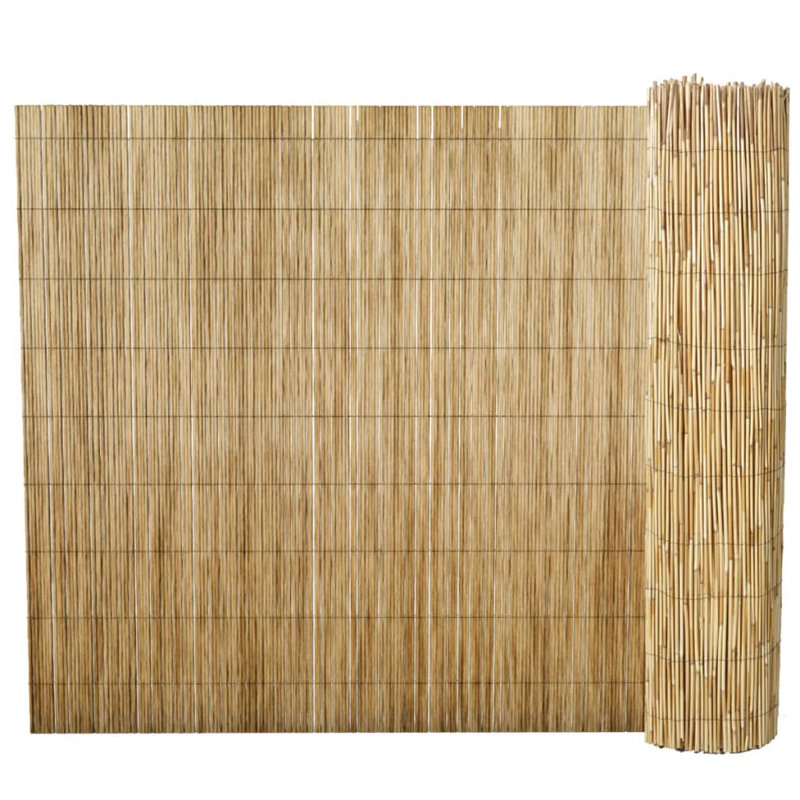 Clôture en bambou brun Gertz, H 39,4 po x l 393,7 po pi