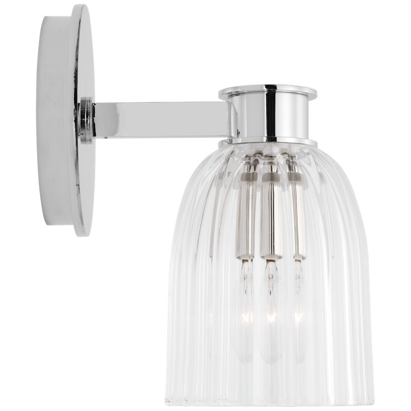 Asalea 1 - Light Bath Sconce, Polished Nickel