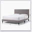 Lit plateforme tapissier touffeté-1903285549