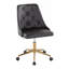Chaise de travail en similicuir Oveline-89105709-89601985