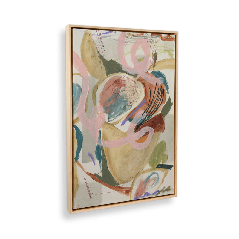 «Unraveled Pulse II» par Melissa Wang, reproduction d'art, Tanné, H 40 po x l 30 po