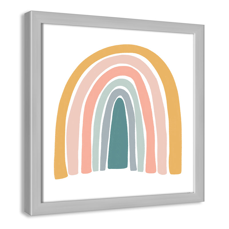 Décoration murale pour enfants, H 13 po x l 13 po x P 1,19 po, Encadré de boîte argent