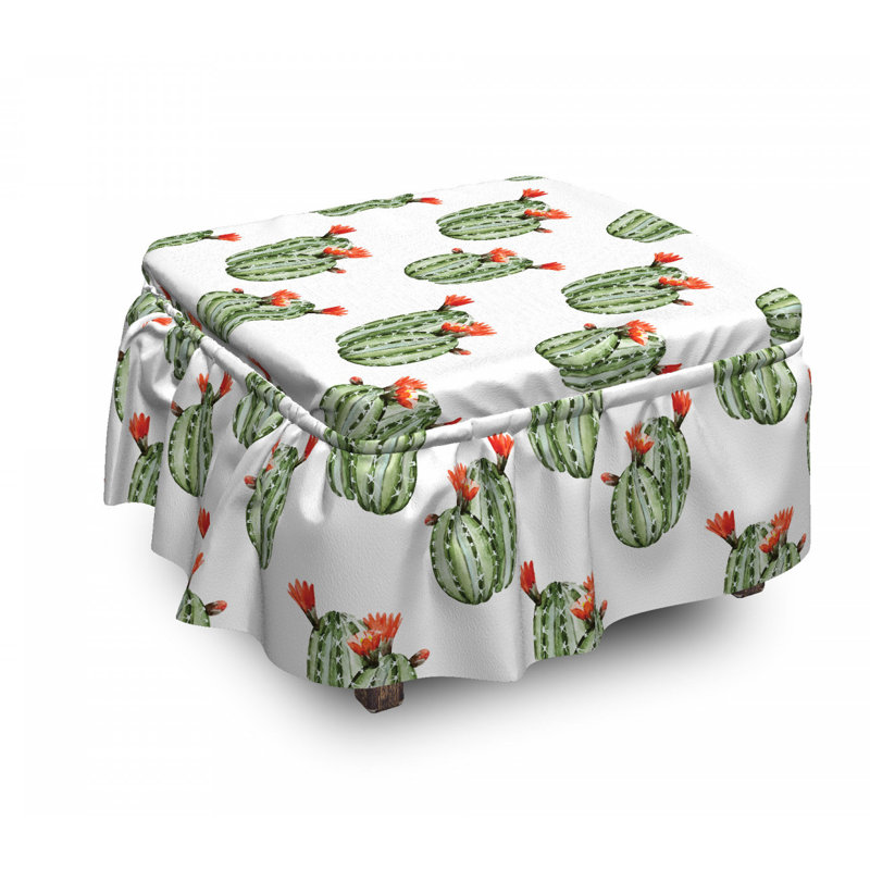 Box Cushion Ottoman Slipcover