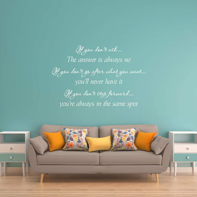 Text & Numbers Non-Wall Damaging Wall Decal