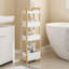 Tall Bathroom Organiser with 4 Shelves