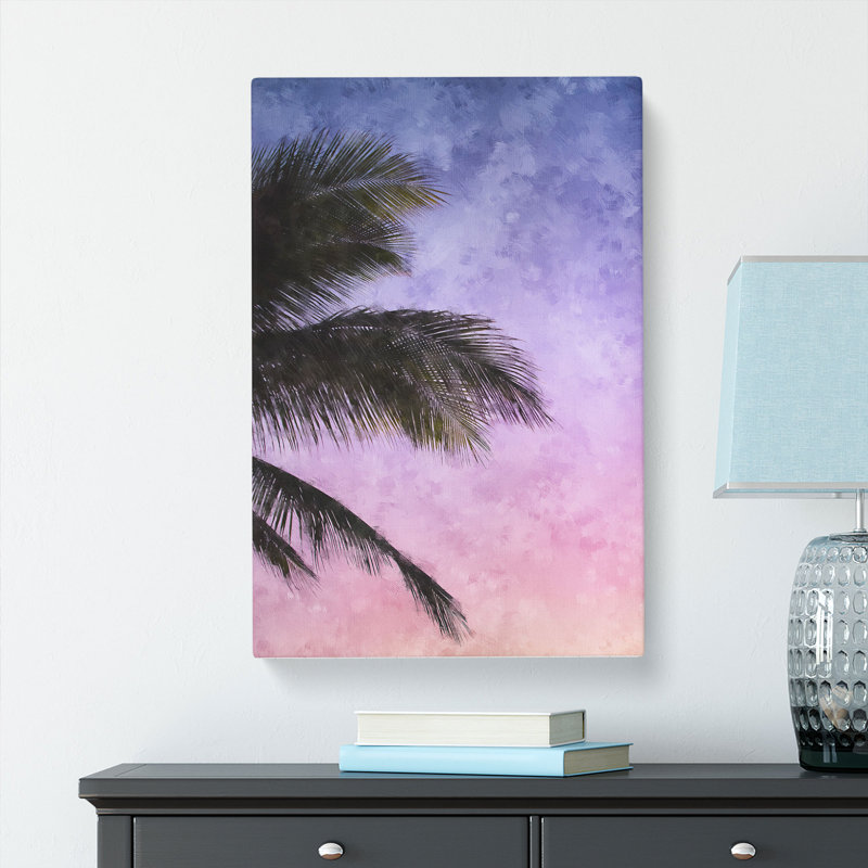 Palm Tree During Sunset - Wrapped Canvas, 50cm H x 35cm W x 3cm D