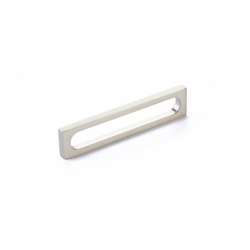Café Novelty Pull, Brushed Nickel, 8"
