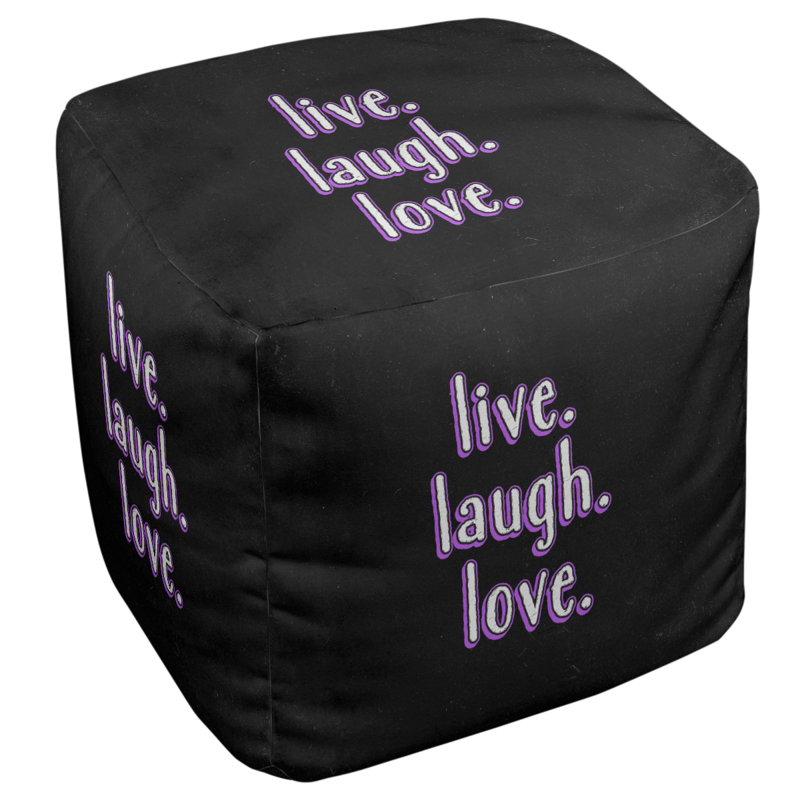 Upholstered Ottoman, Purple
