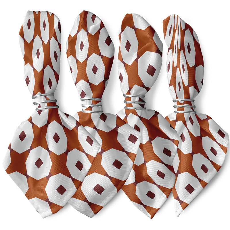 Ensemble de serviettes 4 pièces Ayasha, Orange