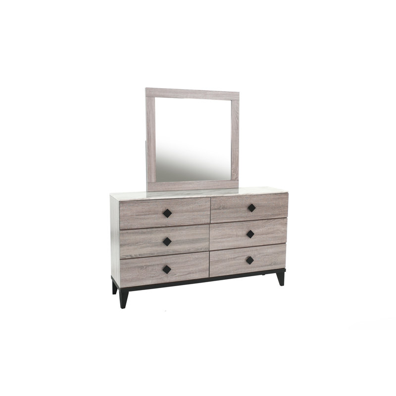 Gurdas 62'' W 6 - Drawer Dresser