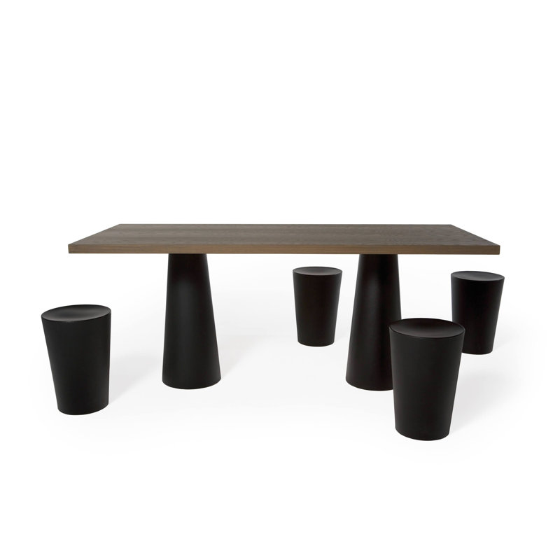 Container Accent Stool, Black