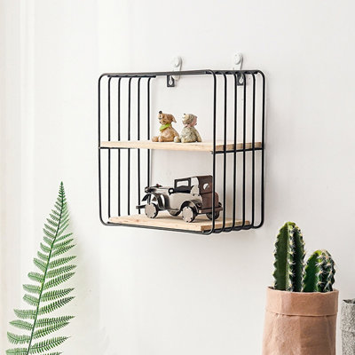 Support de rangement à la maison sans perçage de décoration murale pour le salon
