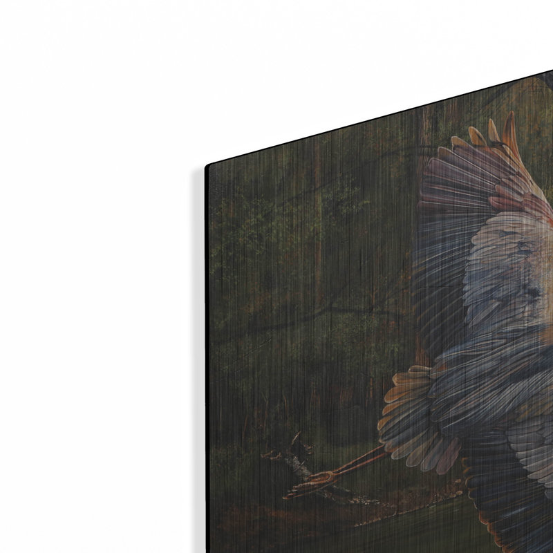  «Blue Heron Sunrise» par Jim Brune, art mural en métal, 36 po x 24 po, H 24 po x l 36 po