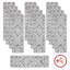 Tapis d'escalier antidérapants gris / blanc 9 x 28 po (ensemble de 13)