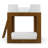 Bellmont Twin over Twin Solid Wood Bunk Bed-2058469090