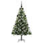 Artificial Hinged Christmas Tree with Flocked Snow-1693989642-1693989637