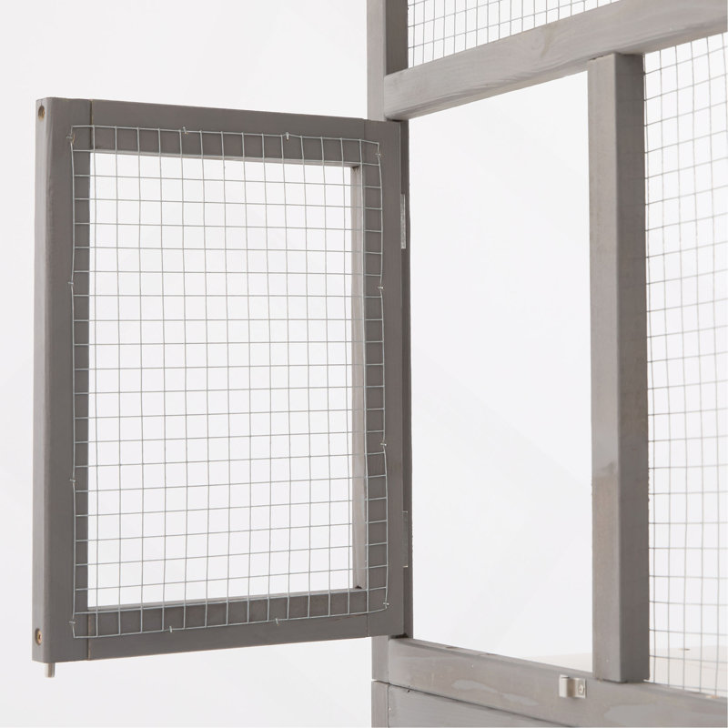 Enclos d'extérieur pour chat Catio, Gris / Blanc