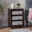 Table de chevet 3 tiroirs en bois