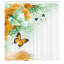 Ensemble de rideau de douche floral et crochets-44247688-95077462