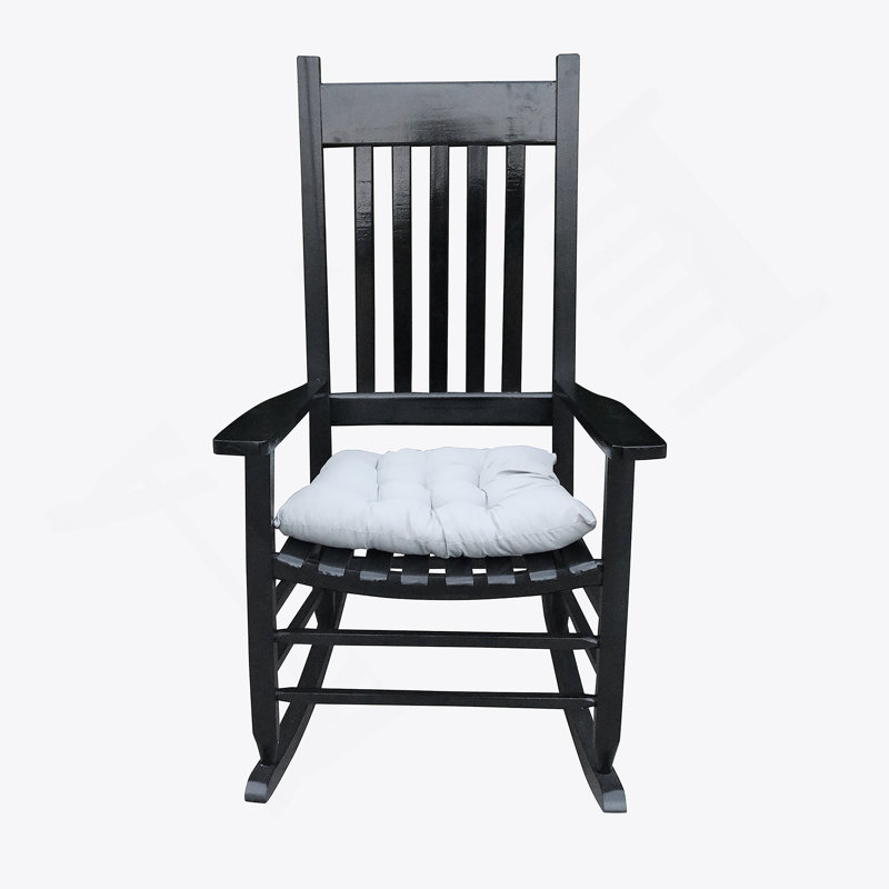 Chaise berçante en bois