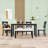 Wooden Dining Table Set with Bench-1703828080