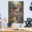 «Giraffe and Birds» par Rey Klimt, art mural en métal-715960265