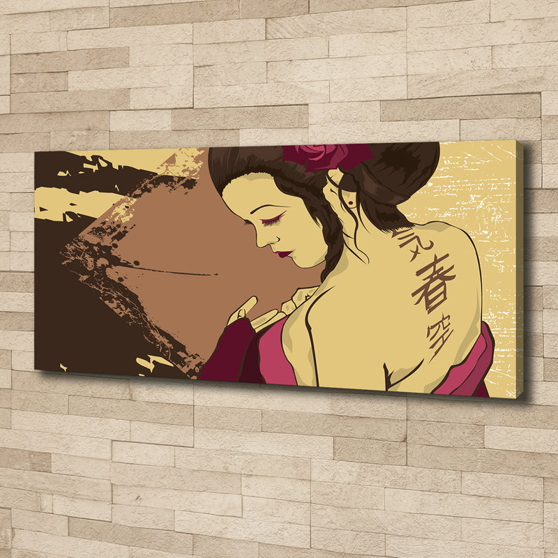 Geisha - No Frame Print on Canvas