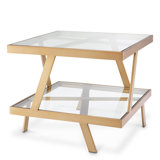 Side Table Billinghurst Brushed Brass Finish - Stand