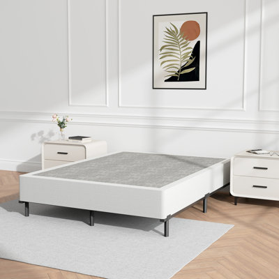 Sommier tapissier à profil haut de 9 po avec base de matelas en tissu facile à assembler