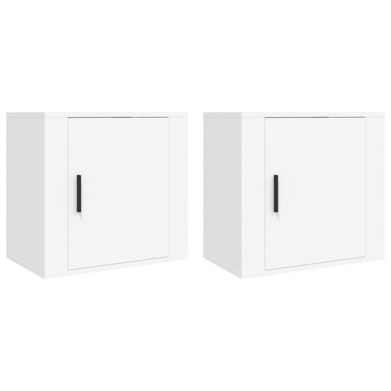 Jasemin 50cm W Manufactured Wood Bedside Table, White